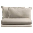 Dubbelsäng komplett i ren bomull Garment Dyed and Shaded - Delikatess Viadurini