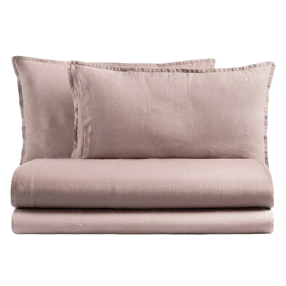 Komplett dubbelsäng i Pure Cotton Garment Dyed and Shaded - Delikatess Viadurini