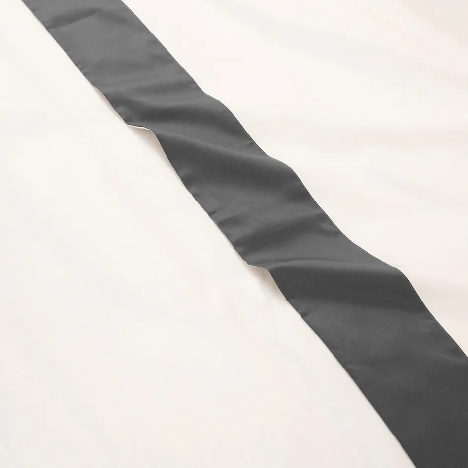 Full Queen size-sängset i 100 % bomull och 10 % bomullssatin - detalj Viadurini