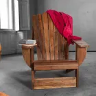 Sammansättning 2 Badrumsmöbler i massivt teakträ - Solferino Viadurini