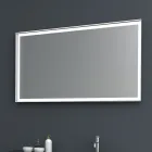 Komposition 2 Hängande badrumsmöbler i platinallackerad Mdf 120 cm - Renga Viadurini