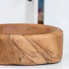 Komposition 3 badrumsmöbler i teak och Hi Macs® - Talk Viadurini