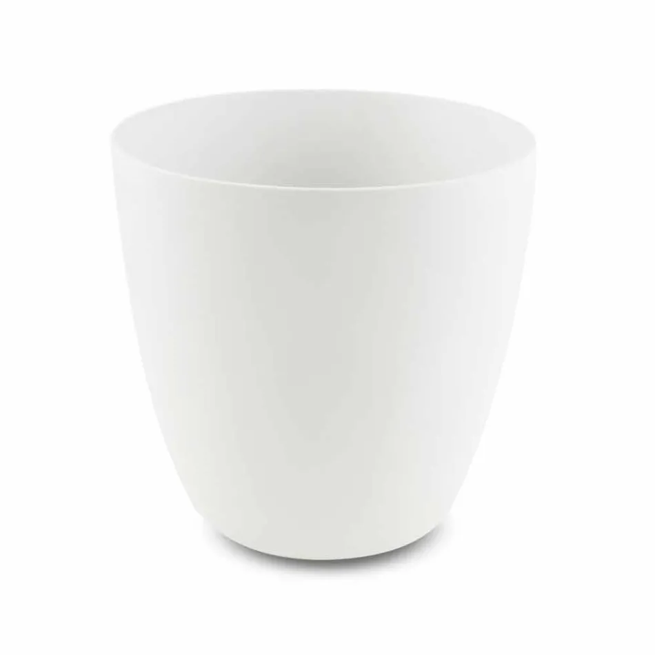 Sammansättning 3 Hängande badrumsmöbler med tvättställ med vitt harts - Bländare Viadurini