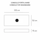 Sammansättning 3 Hängande badrumsmöbler i porslinstengods 4 ytor - Rambina Viadurini