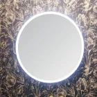 Sammansättning 5 Upphängda badrumsmöbler i trä och kristall Tillverkad i Italien - Renga Viadurini