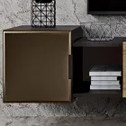 Väggkomposition för vardagsrummet med modern design Tillverkad i Italien - Margit Viadurini