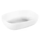 Vit badrumskomposition med reptåliga tillbehör och spegel - Patryk Viadurini