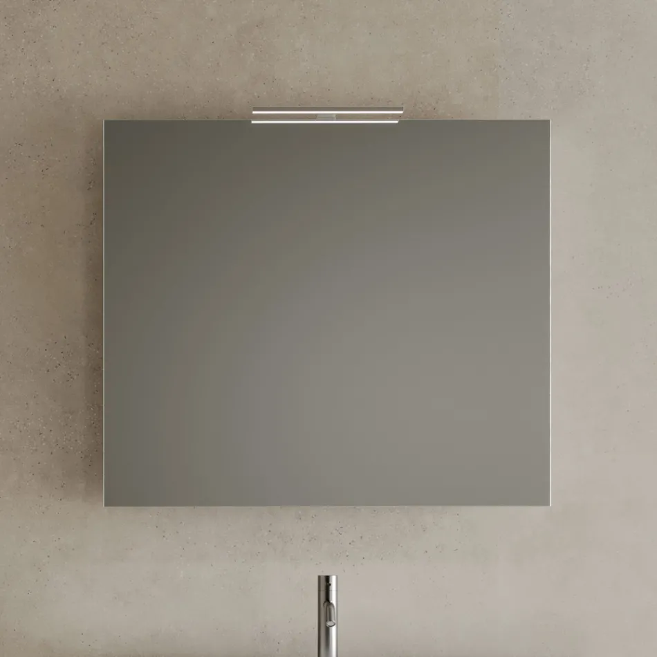 Badrumskomposition inklusive bas med 2 lådor och 1 ekdörr - Titan Viadurini