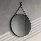 Badrumskomposition inklusive bas med hjul, handfat och spegel - Titan Viadurini