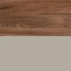 Badrumskomposition med 1 låda, 2 ekhyllor, handfat och spegel - Titan Viadurini