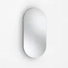 Badrumskomposition med 1 låda, antracit hartshandfat och spegel - Titan Viadurini