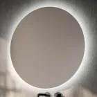 Badrumskomposition med 2 lådor, spegel och vit hartshandfat - Magnolia Viadurini