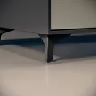 Badrumskomposition med 3 mattduvgrå lådor, spegel och handfat - Velaria Viadurini