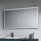 Badrumskomposition med 4 Avio blå lådor, spegel och handfat - Velaria Viadurini