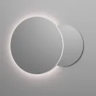 Badrumskomposition med 4 lådor i Rio Oak, spegel och handfat - Velaria Viadurini