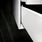 Badrumssammansättning med bas, spegel och hartstvättställ Tillverkad i Italien - Kilos Viadurini