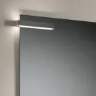 Badrumskomposition med lådor, handfat, spegel och väggskåp - Orione Viadurini