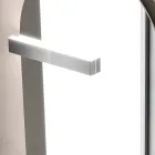 Badrumskomposition med låda, handfat, spegel, väggskåp och hyllplan - Elios Viadurini