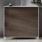 Badrumskomposition med spegel, bas och handfat i harts Tillverkad i Italien - Kilos Viadurini