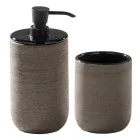 Modern svart badrumskomposition på marken inklusive tillbehör - Georges Viadurini