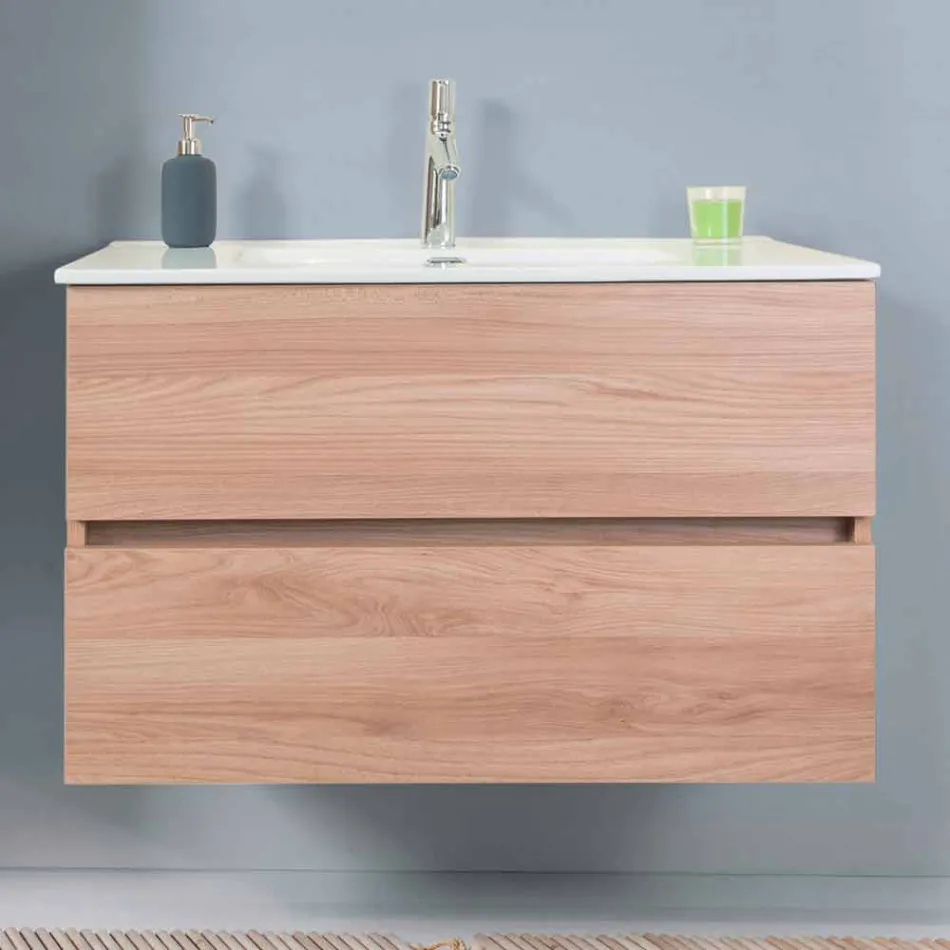 Avstängd komposition i Melamine Light Olmo - Becky Viadurini