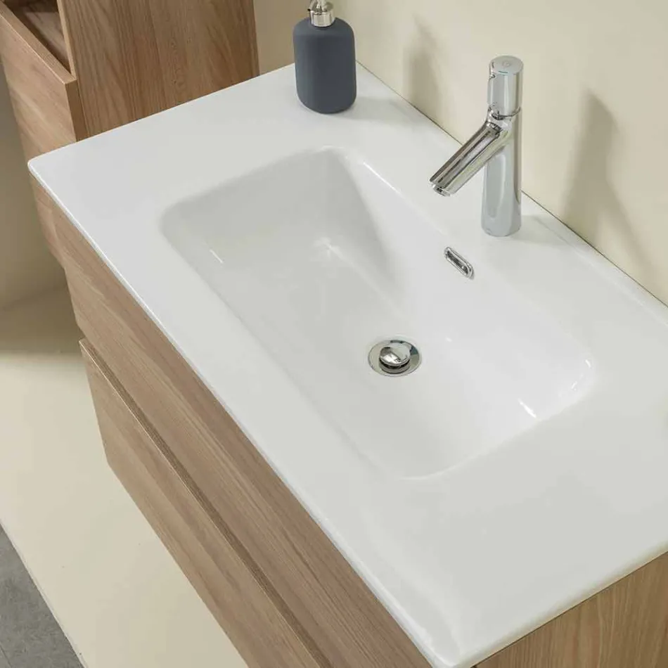 Avstängd komposition i Melamine Light Olmo - Becky Viadurini