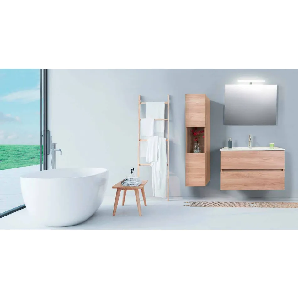 Avstängd komposition i Melamine Light Olmo - Becky Viadurini