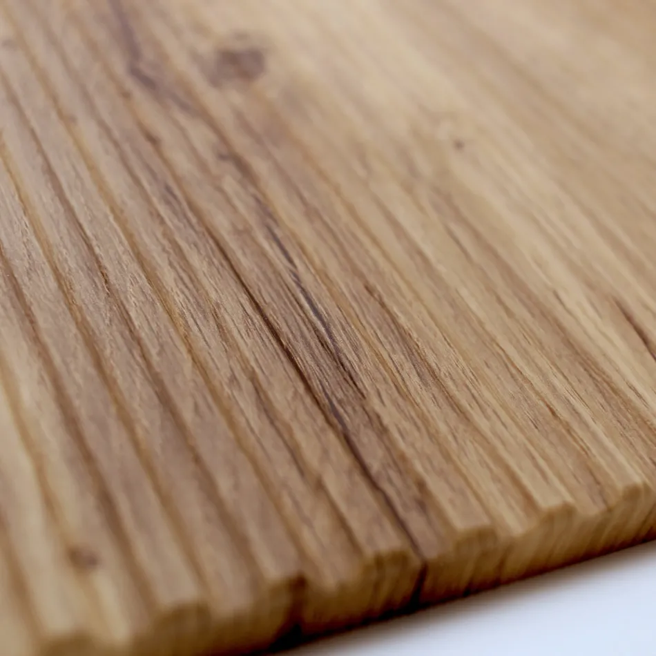 Salvia grön och Cannettato ek badrumskomposition Tillverkad i Italien - Uranus Viadurini