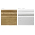 Entrékomposition i tvåfärgat vitt vax och topp i naturträ - Fatuo Viadurini