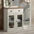 Entrékomposition i tvåfärgat vitt vax och topp i naturträ - Fatuo Viadurini