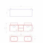 Modern badrumskomposition för design, gjord i Italien - Callisi14 Viadurini