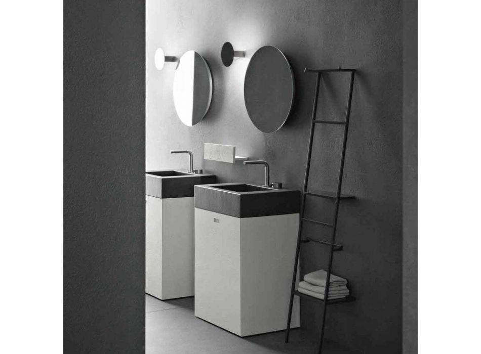Golvkomposition av badrumsmöbler för modern design - Farart10 Viadurini