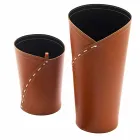 Kontorssammansättning för modern design i läder tillverkad i Italien - Giulio Viadurini