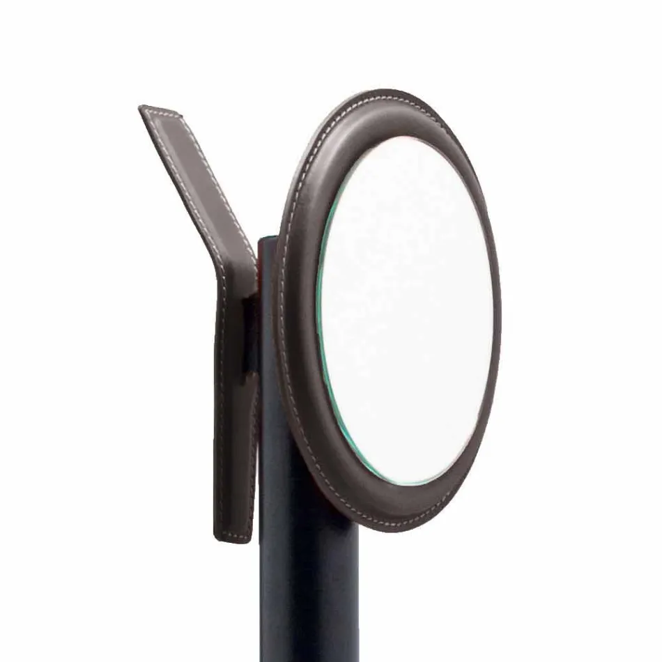 Kontorssammansättning för modern design i läder tillverkad i Italien - Andrea Viadurini