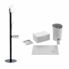 Kontorssammansättning för modern design i läder tillverkad i Italien - Andrea Viadurini