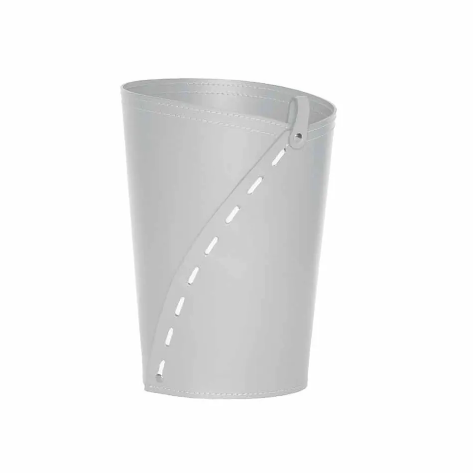 Modern regenererad läderkontorsammansättning Tillverkad i Italien - Meduna Viadurini