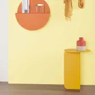 Sammansättning av 2 moderna kaffebord i stål tillverkat i Italien - poppel Viadurini