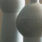 Sammansättning av 2 dekorativa vaser i dekorerad keramik - Lampedusa Viadurini