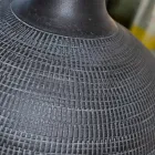 Sammansättning av 2 dekorativa vaser i dekorerad keramik - Lampedusa Viadurini