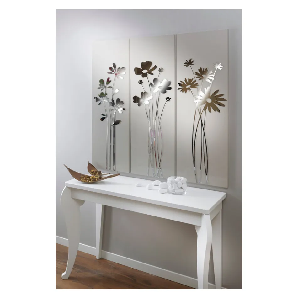 Sammansättning av 3 paneler som visar 3 buketter med blommor tillverkade i Italien - Colleen Viadurini