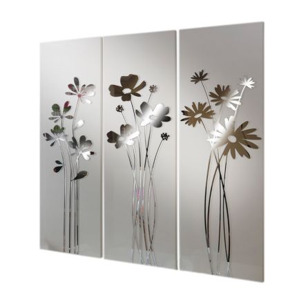 Sammansättning av 3 paneler som visar 3 buketter med blommor tillverkade i Italien - Colleen Viadurini