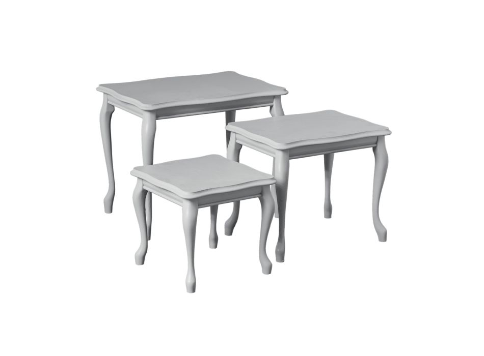 Sammansättning av 3 soffbord i olika storlekar Made in Italy - Mummu Viadurini