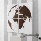 Sammansättning av 4 paneler som representerar Made in Italy World - Ciro Viadurini