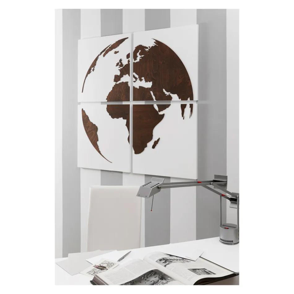 Sammansättning av 4 paneler som representerar Made in Italy World - Ciro Viadurini