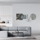 Sammansättning av 4 paneler med stilisering av kyssen Made in Italy - Kanna Viadurini