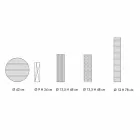 Sammansättning av 4 vaser och mittpunkt i handmålat porslin - Liberio Viadurini