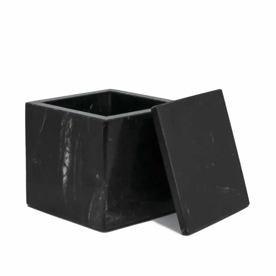 Sammansättning av badrumstillbehör i marmor tillverkad i Italien, 4 delar - Deano Viadurini