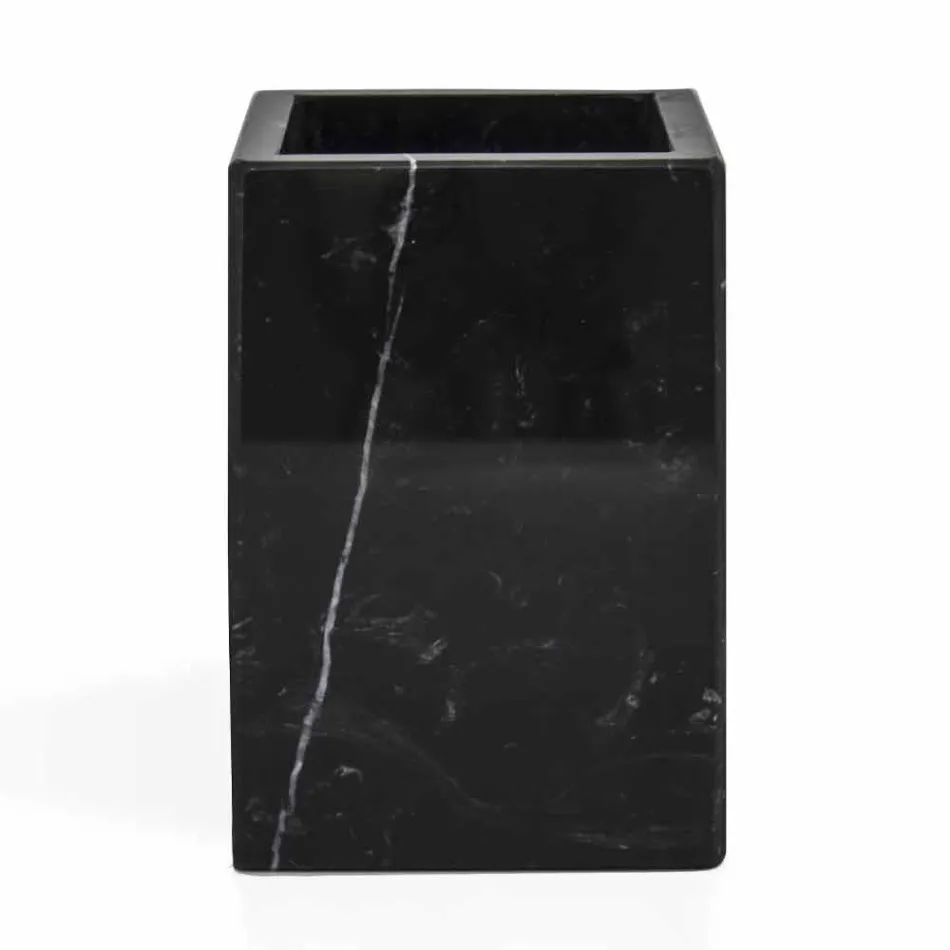 Sammansättning av badrumstillbehör i marmor tillverkad i Italien, 4 delar - Deano Viadurini