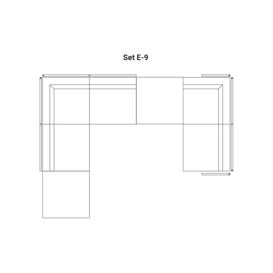 Sammansättning av trädgårdssoffa tillverkad i Italien - Rubik Viadurini