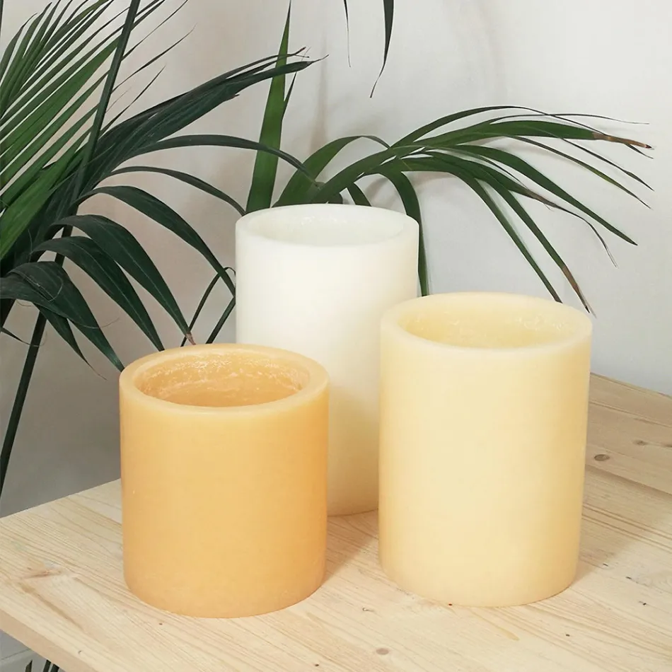 Sammansättning av doftlyktor med värmeljus Made in Italy 3 delar - Terna Viadurini